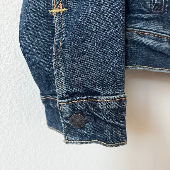 Levi Strauss & Co Men's Standard Dark Wash Denim Jean Jacket EUC | Size Men's XL - Picture 7 of 10